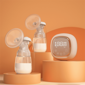 Wholesale Dealers of China Portable Breastfeeding Double Electric Silicone Wearable Breast Pump